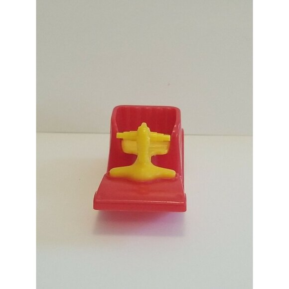 VTG ACME Thomas Toy Red Yellow Rocking Horse Dollhouse Miniature Plastic - Picture 2 of 9